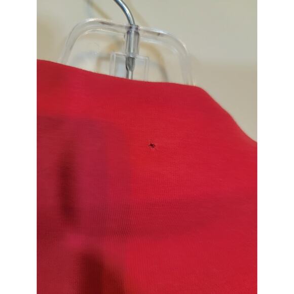 Maeve by Anthropologie Curran Crossover Fuax Wrap Top Surplice Coral Medium READ - Picture 7 of 9